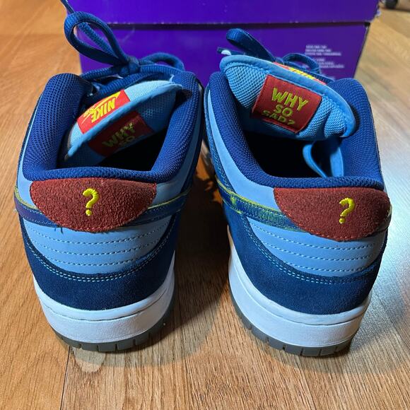 Nike x Why So Sad? SB Dunk Low Pro Coastal Blue DX5549-400 Sneakers US Size 10.5 - Picture 5 of 10